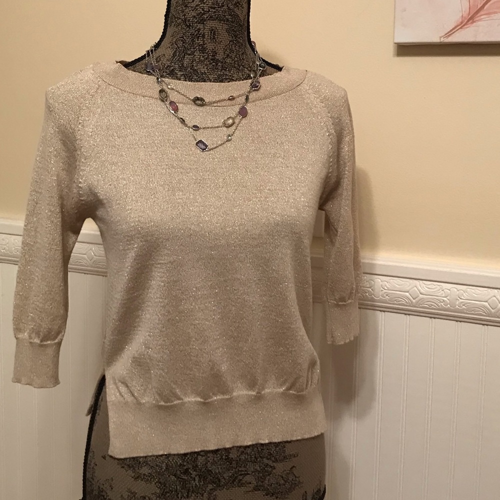 🦚Zara golden top